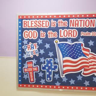 Patriotic Theme BB with Pinwheels