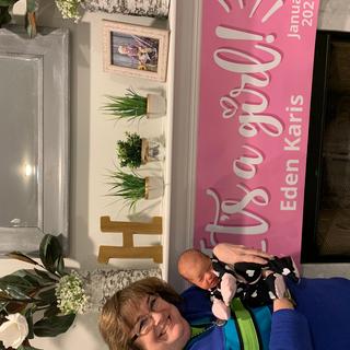 Grandma welcomes granddaughter