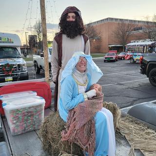 Christmas parade of lights