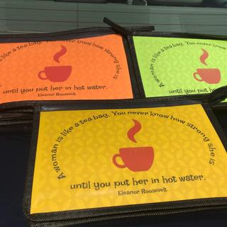Card folded in half fits nicely inside