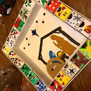 Decorated advent calendar