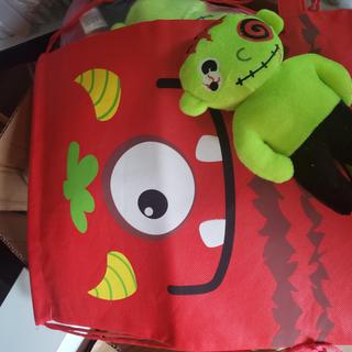 bag with a plush