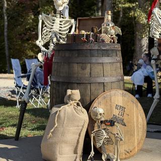 Pirate Skeleton for Halloween Pirate Takeover