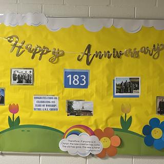Church Anniversary Board