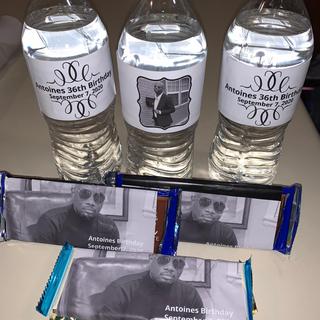 I made both candy label’s and water bottle label’s