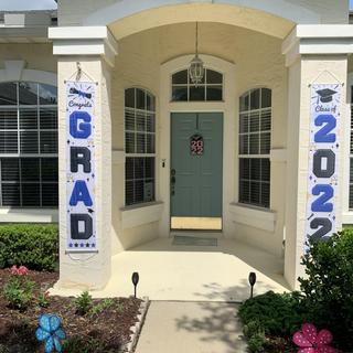Banners for the front of the house.