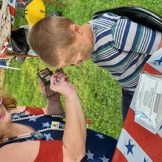 Stars and stripes plastic tablecloth