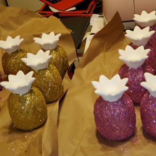 Glittery pineapple