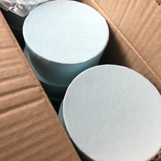 Very very light blue. Image on website shows much brighter.