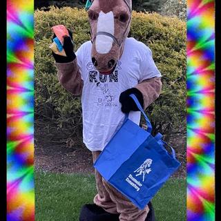 Blaze promoting our Color Run
