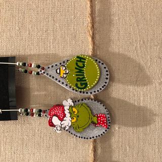 Dr. Suess Christmas Paper Earrings