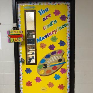 God’s masterpiece kit on door