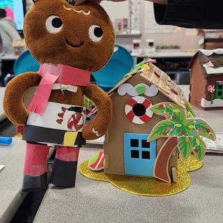 Beach Gingerbread House
