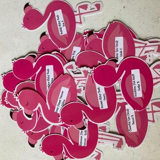 Flamingo name tags