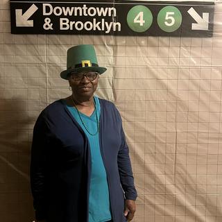 Sista in front of NYC backdrop 2023