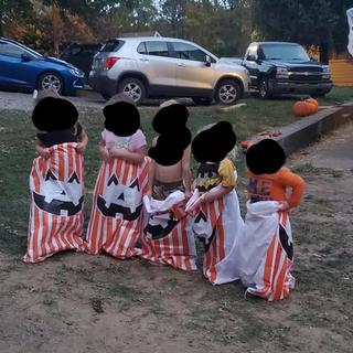 Jack o lantern sacks