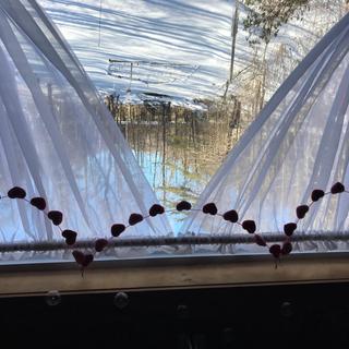Couldn’t find an appropriate valentine swag Oriental trading Helped me make one