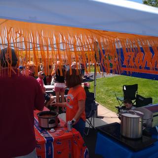 Tailgate decor.