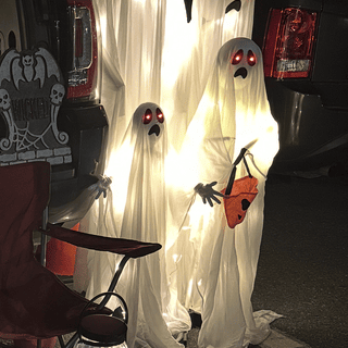 Lit Up Ghost Family