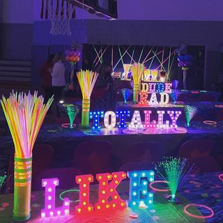 Added a lot of light in a dark event!