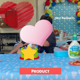 Product on tables.