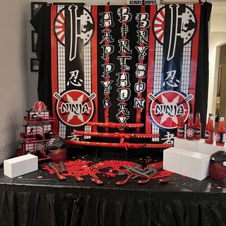 Party Backdrop Unfinished Table