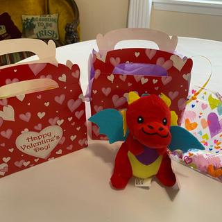 Dragon with Gift Boxes & Treat Bag