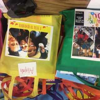 The front and back of the bag