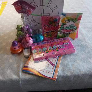 Easter Goodie bags giving to the children in CEF - GOOD NEWS CLUB