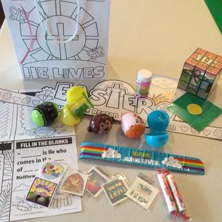 Easter goodie bags  for GOOD NEWS CLUB children