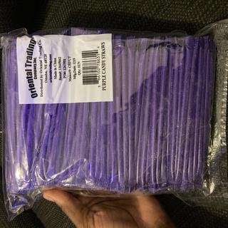 Purple straws