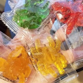 Yummy gummy tarantulas!