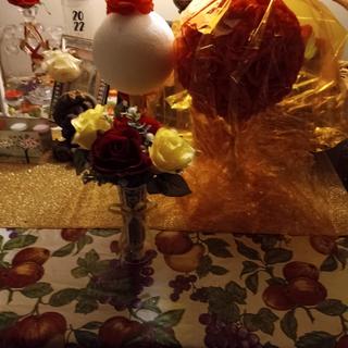 My Tea Time Preparation with Oriental Trading Bud Vases.