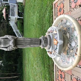 My little girl looks wonderful and keeps the fountain cleaner