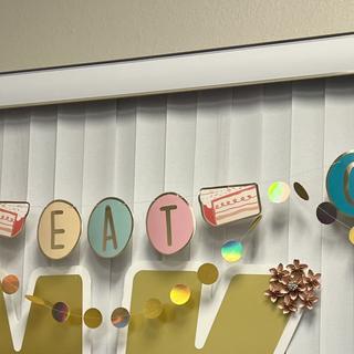 Paired it with circle dot garland