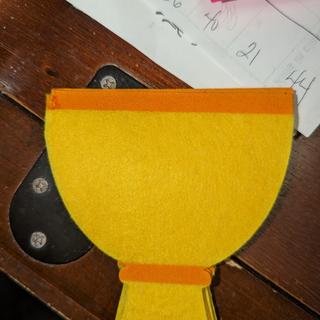 Had to trim off right side to match missing part on left