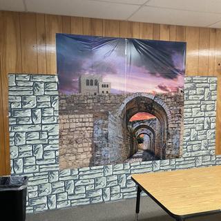 Frame by corrugated paneling not included