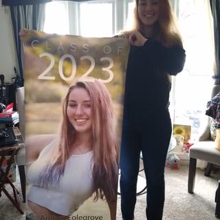 Custom Photo Graduation Vertical Banner