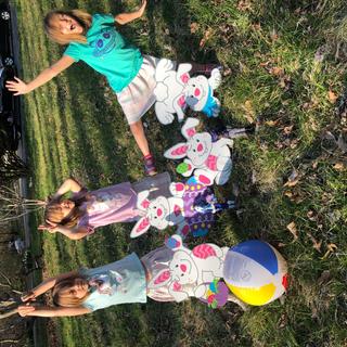 Tumbling bunnies & girls!