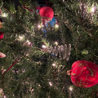 Glass Christmas tree ornament