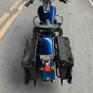 Hardbody Black Leather Solo Seat w/Skirt & Tassels - 27120
