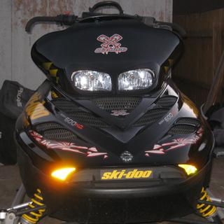 PowerMadd by Cobra 14 1/2 in. Low Black/Yellow Windshield - 13225