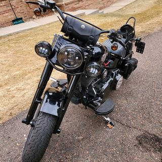 Motorbike Chrome Spot Fog Light Mounting Bracket Kits For Harley