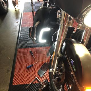 Kuryakyn Black LED Lower Grill Tracer KUR5064 for 2014-2025