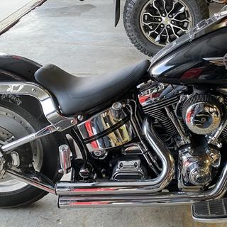 Black Driver Solo Seat Fit For Harley Heritage Softail Classic FLSTC Night Train Black Driver Solo Seat Fit For Harley Heritage Softail Classic FLSTC Night Train