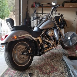 Bassani Chrome Turn-Out Pro-Street Exhaust System - 1S24D for 1986