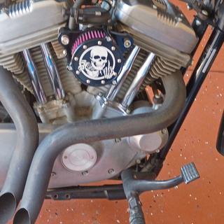 V-Factor Chrome 1 3/4 in. Slash Cut Drag Pipes - 90016 for 2004