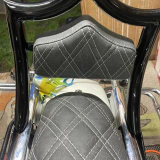 CMC Motorsports Gloss Black El Rey OG Backrest w/Viejito CMC Motorsports Gloss Black El Rey OG Backrest w/Viejito