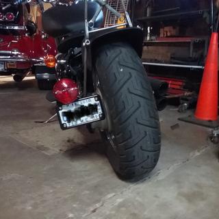 Black Chrome Motorcycle License Plate Frame With 4 Red Mini Reflectors - Fits Standard US Plates