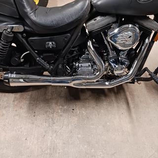 Bassani Chrome Short 2-1 Road Rage Exhaust System - 1FXR2 for 1984